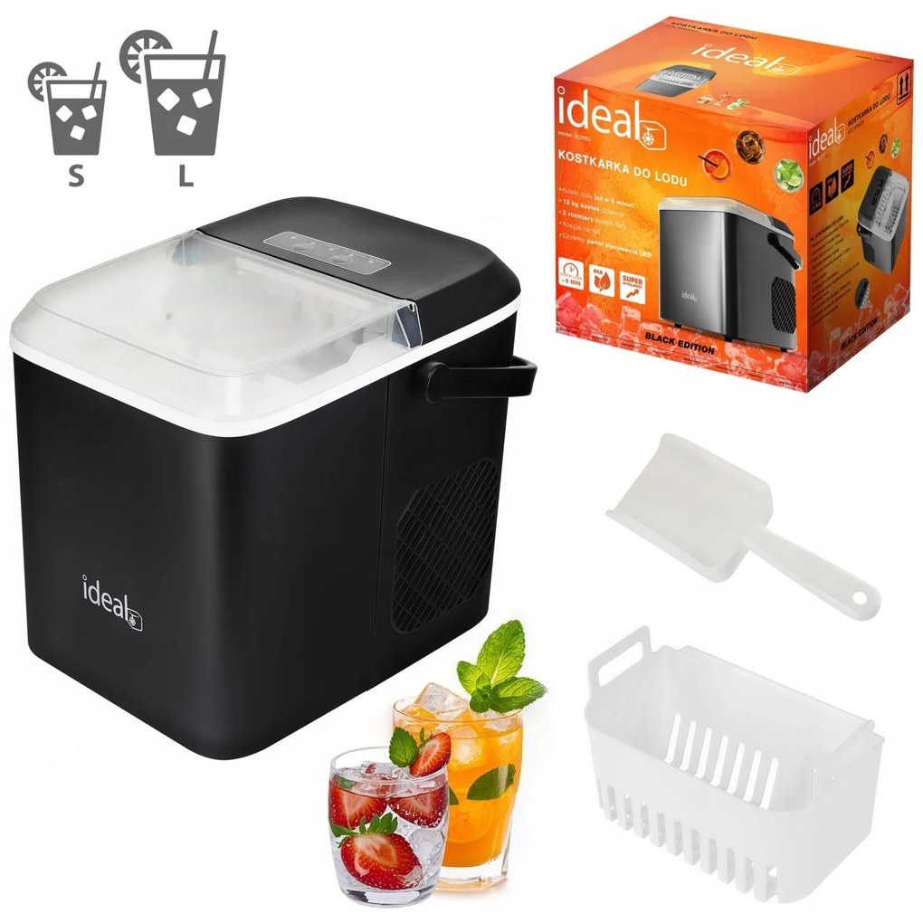 ModernHome Domáci výrobník ľadu - Tempted ice 12kg 100W IDEAL