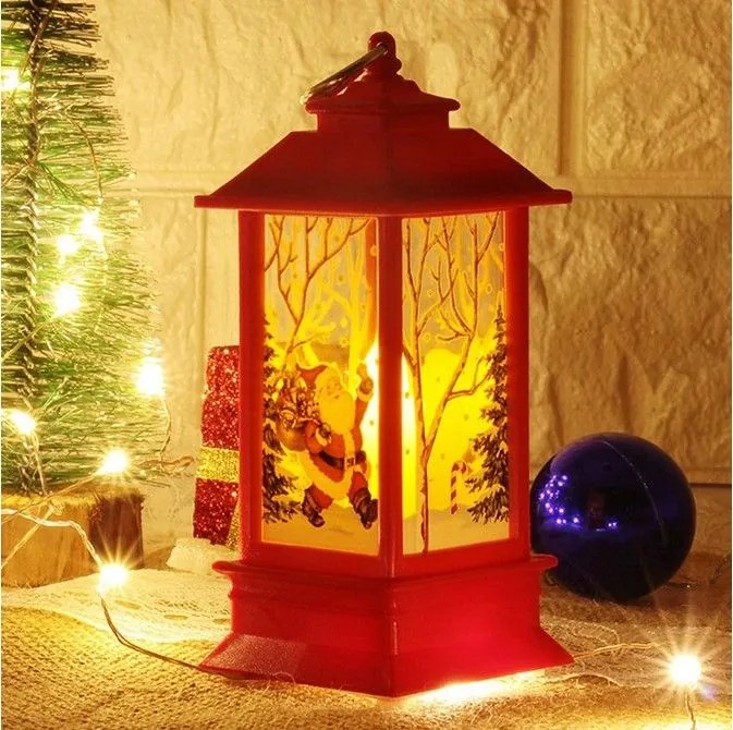 Tutumi Tutumi, LED vianočný lampáš 20x8 cm XB-001, červený, CHR-06605