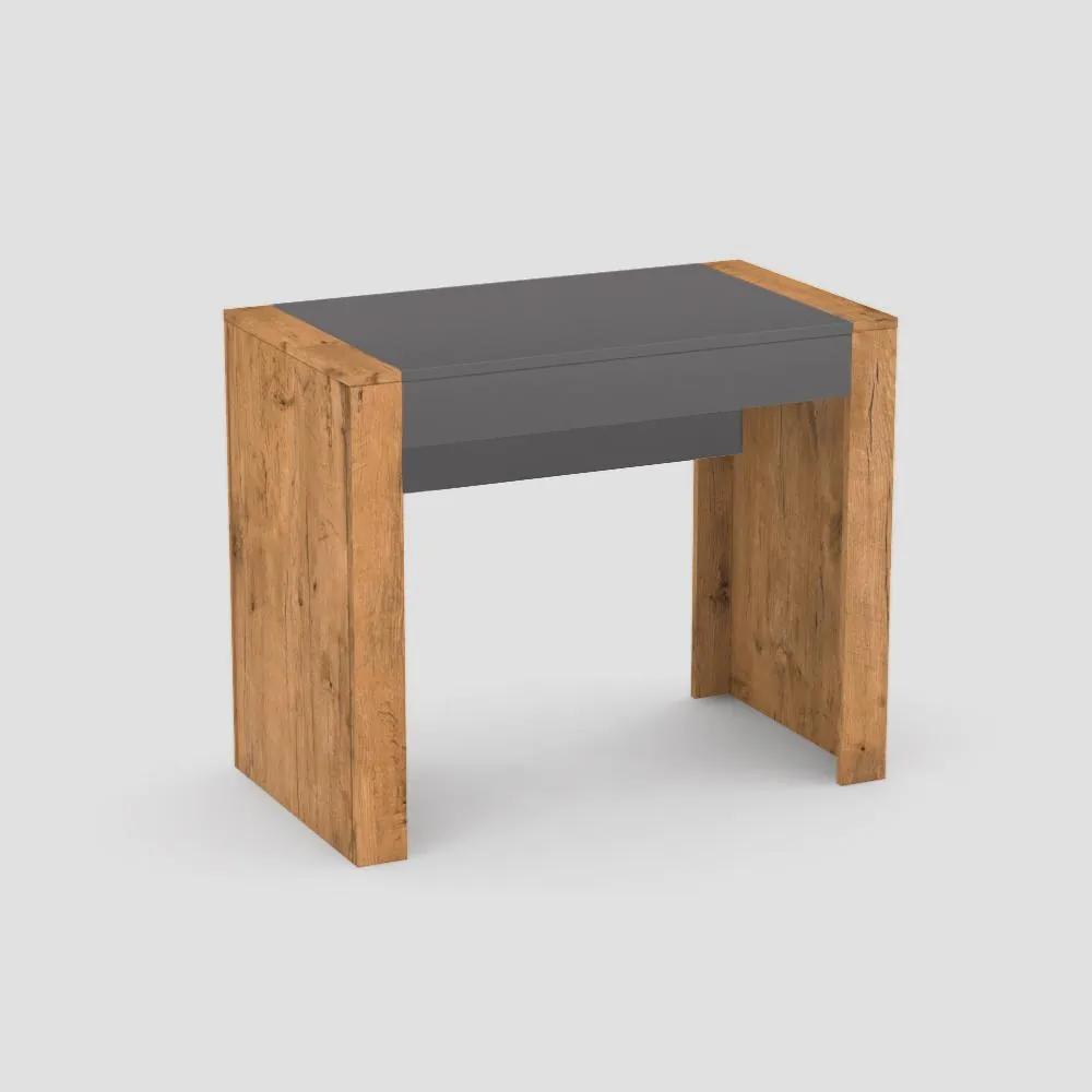 Drevona, PC stôl, REA JAMIE-G, dub canyon