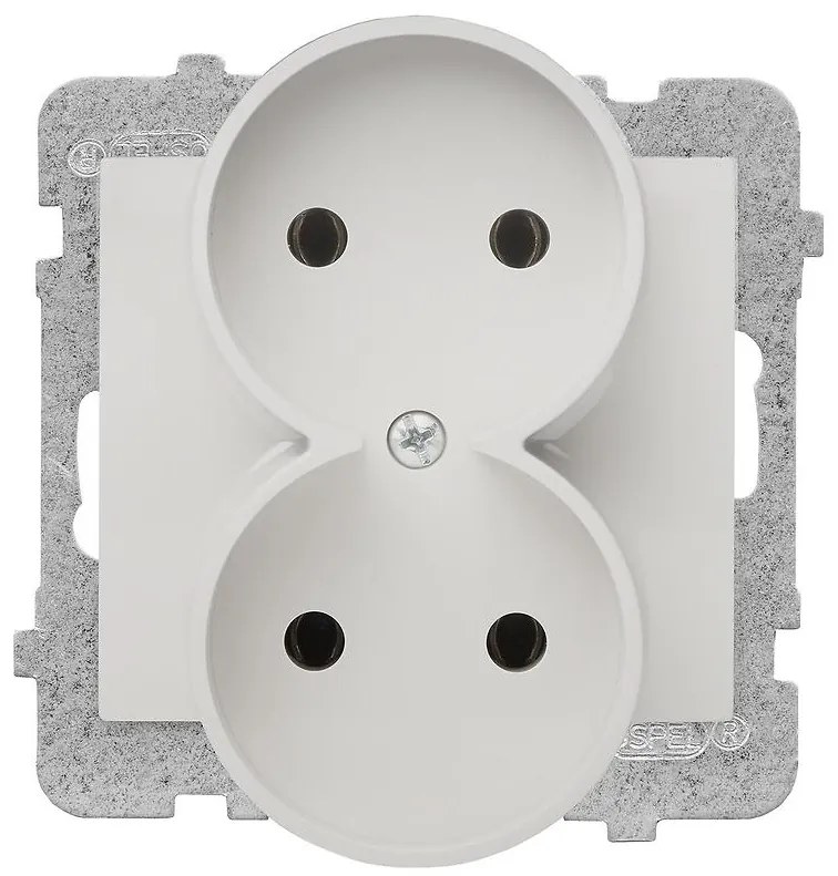 Dvojzásuvka Sigma GP-2D/M.BI  B/U