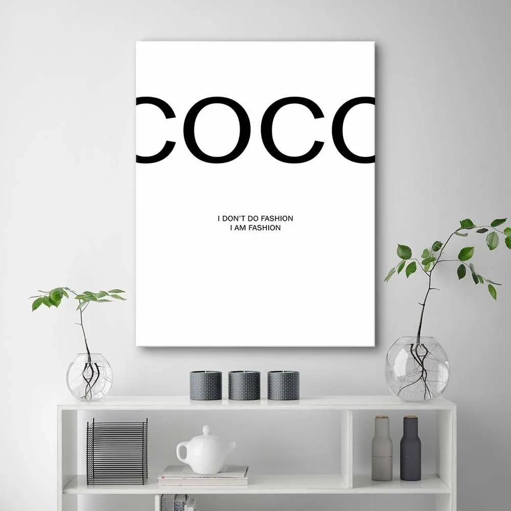 Obraz na plátně Coco Chanel Móda - 60x90 cm