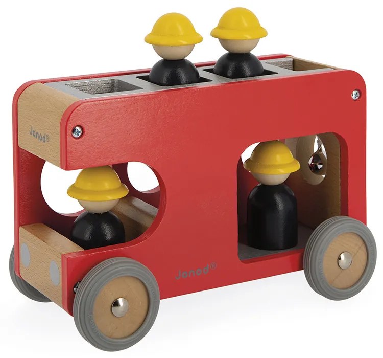 Drevené auto Bolid - Hasiči