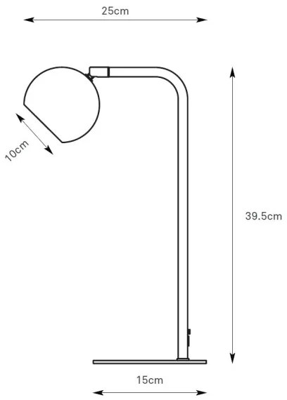 Markslöjd 109032 - Stolná lampa POP 1xGU10/7W/230V sivá