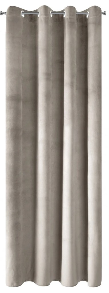 ZATEMŇOVACÍ ZÁVES NA KRÚŽKOCH PIERRE 140X250 CM BÉŽOVÁ