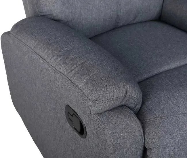 LuxuryForm DESIGN Televízne kreslo CARLOS s polohovaním - sivé