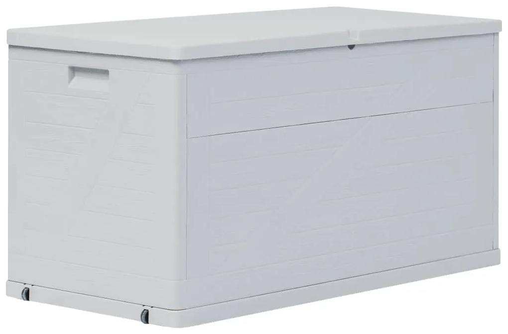 vidaXL Záhradný úložný box bledosivý 420 l