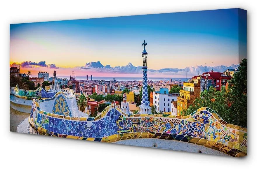 Obraz na plátne Španielsko Panoráma mesta 140x70 cm