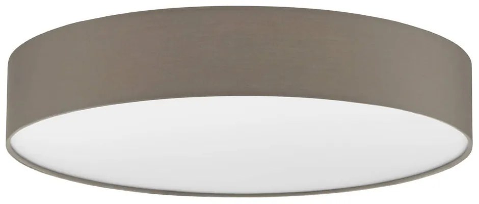 Hnedé LED stropné svietidlo s textilným tienidlom ROMAO 3 – EGLO