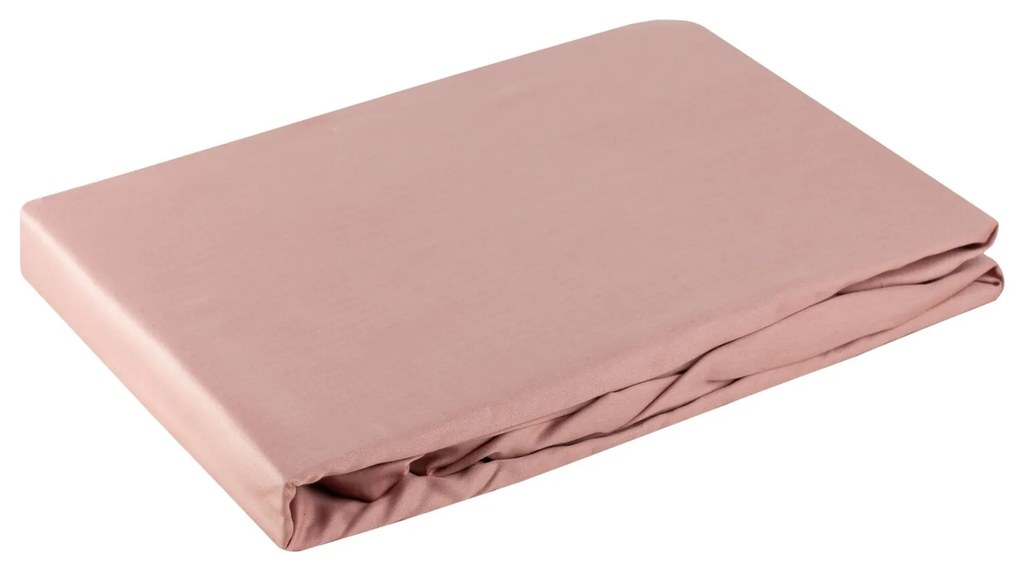 MAKOSATÉNOVÉ PRESTIERADLO NOVA 200X220 CM, VÝŠKA 30 CM PÚDROVO RUŽOVÉ