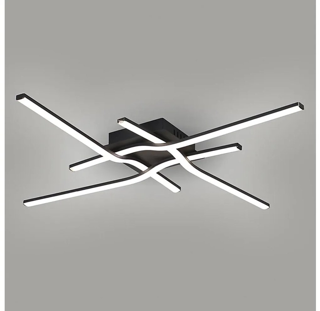 Brilagi - LED stropné svietidlo STRIPES LED/38W/230V čierna