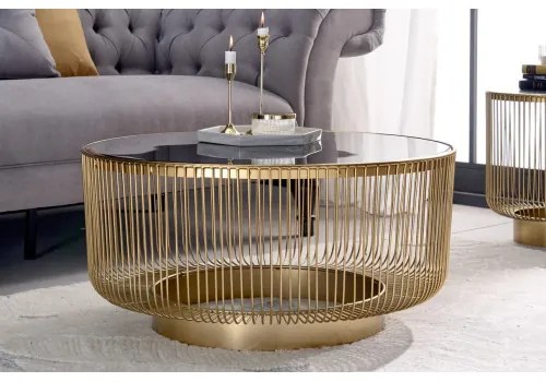 Konferenčný stôl Variation 43233 Ø80cm Gold - Komfort-nábytok