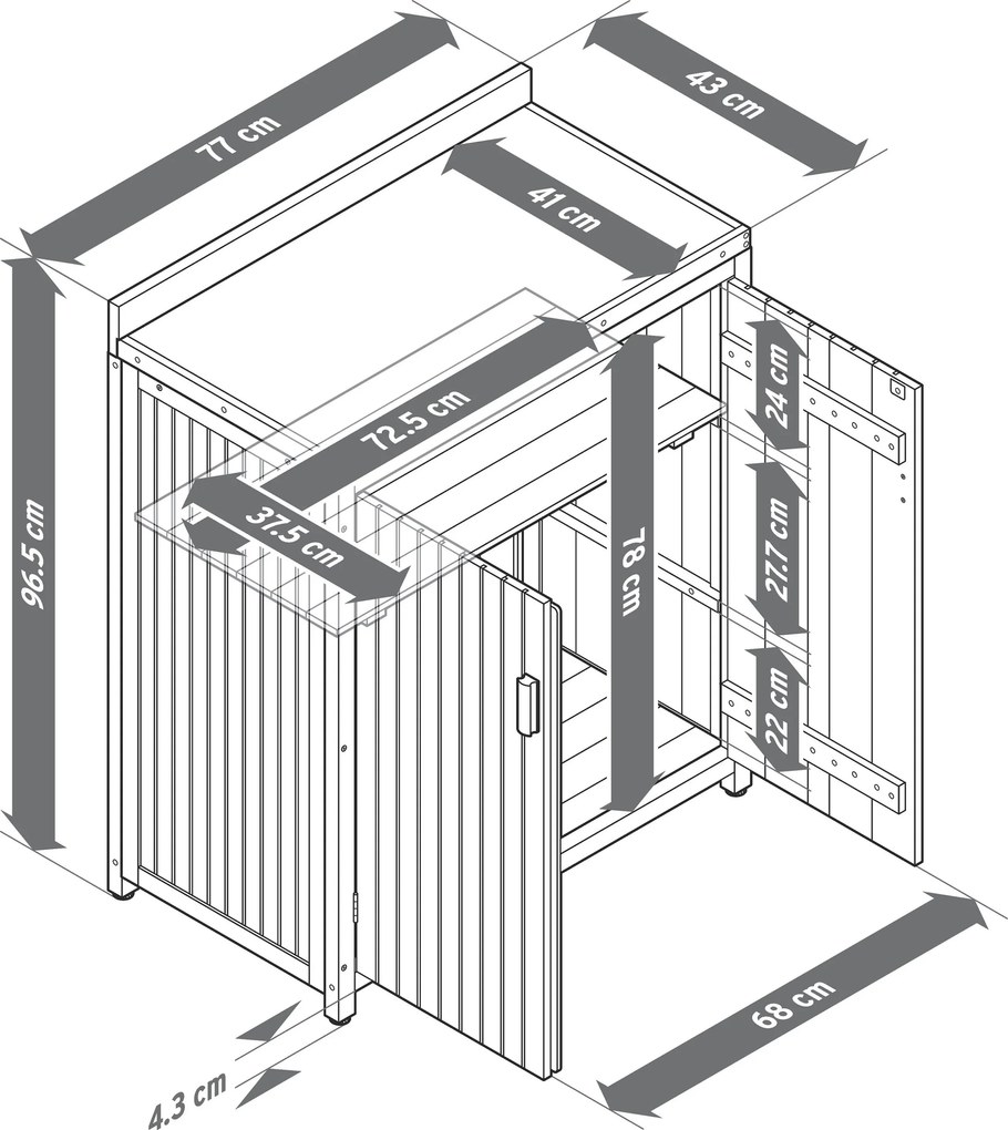 Malá záhradná skrinka