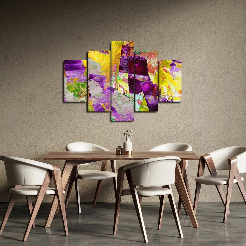 Obraz abstrakcie - maľba (150x105 cm)