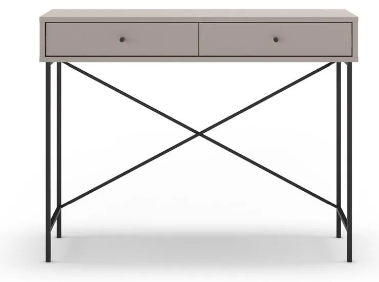 Sivobéžový konzolový stolík 35x110 cm Titan – Marckeric