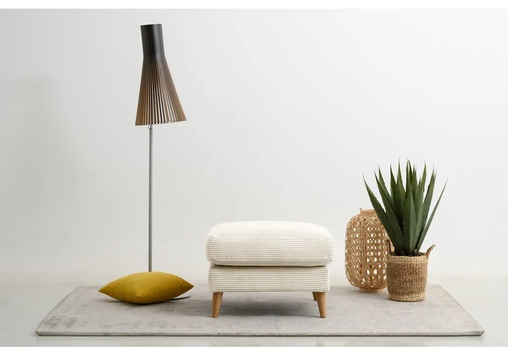 Biela menčestrová podnožka Paris – Scandic