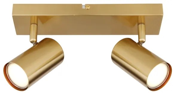 Globo 57911-2GO - Bodové svietidlo ROBBY 2xGU10/35W/230V zlatá