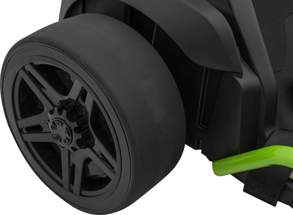 Ramiz Detská motokára na batérie Fast 3 Drift čierna + funkcia driftu + motory 2x150W + LED rádio + pásy