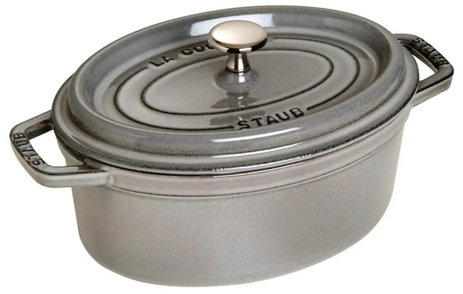 Staub Hrniec STAUB oválny 23 cm šedý 2,35 l