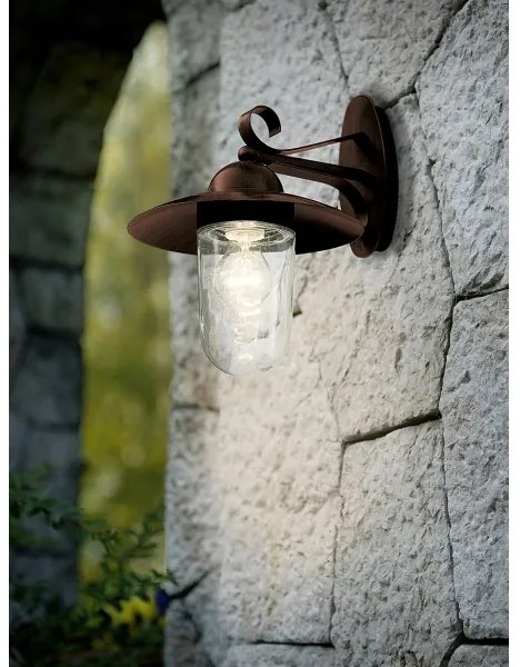 EGLO 83589 - Vonkajšie nástenné svietidlo MILTON 1xE27/60W