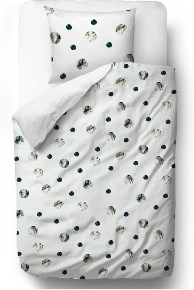 Obliečky z bavlneného saténu Butter Kings Marble Spots, 200 x 200 cm