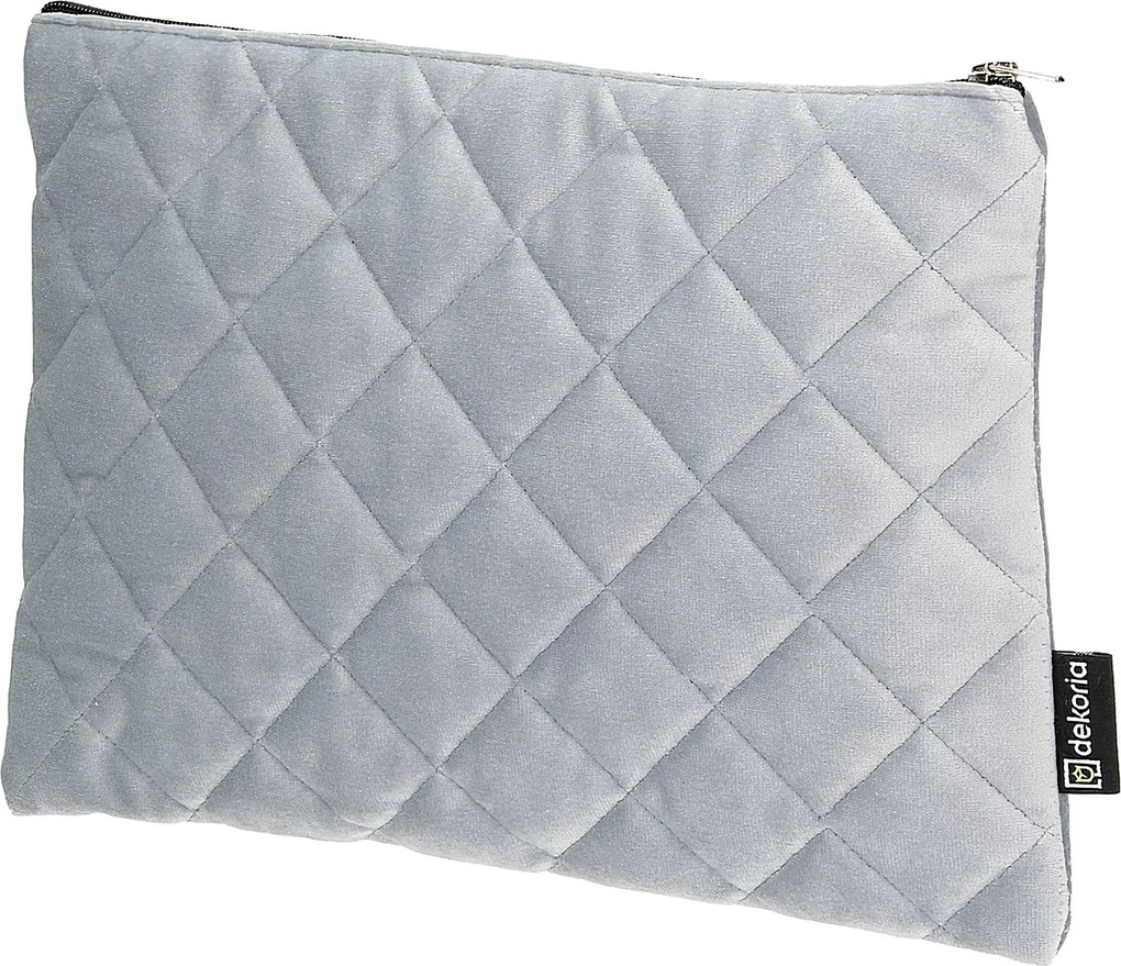 Puzdro na tablet Velvet farba produktu sivá látka lesklá, zamatová