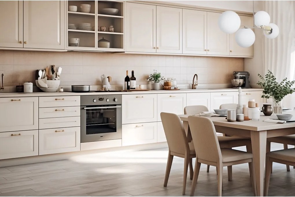 Stropné svietidlo Florence, 4x biele sklenené tienidlo, g/be, n