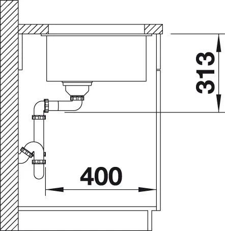 Granitový drez Blanco SUBLINE 320-U muškát