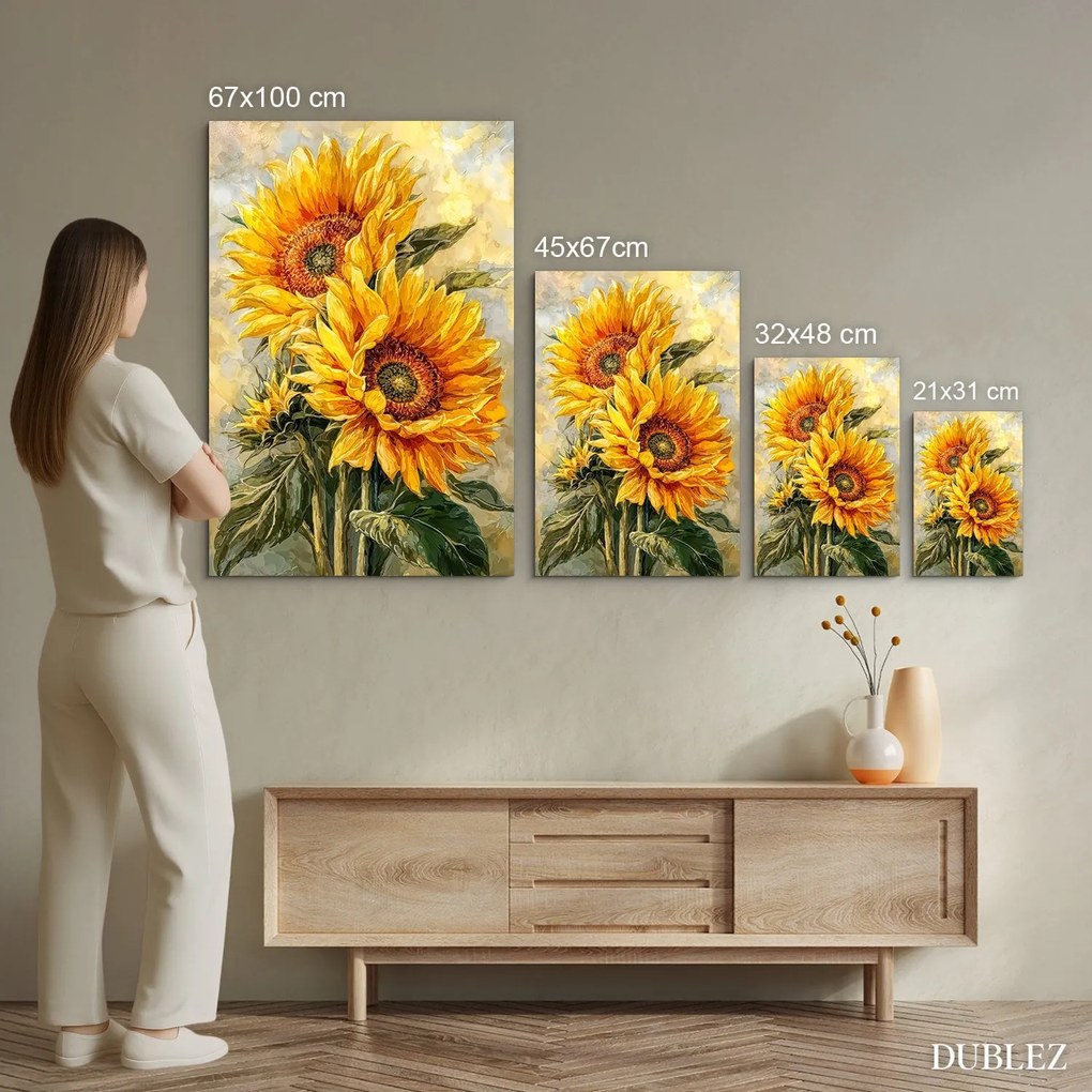 DUBLEZ | Farebný obraz - Kvitnúce slnečnice