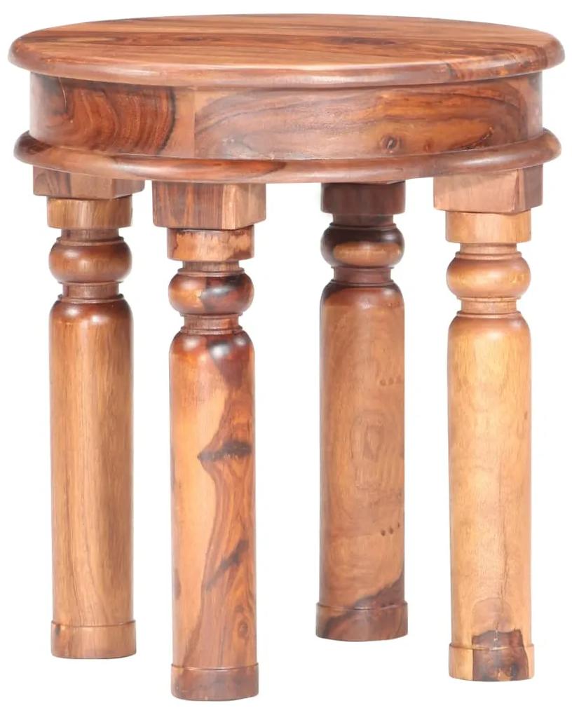 vidaXL Konferenčný stolík 40x46 cm masívne sheeshamové drevo