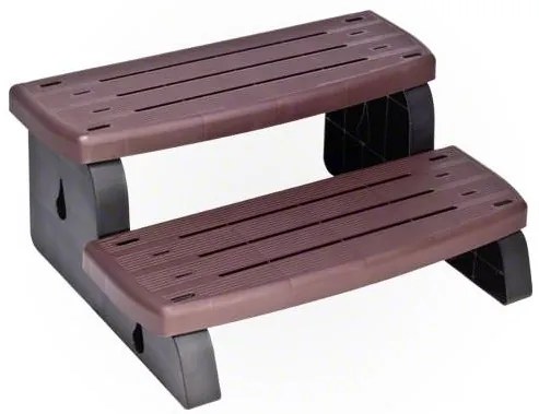 Schody do vírivky WATERWAY - bark (hnedé), unesú až 363 kg, protišmykové a UV odolné