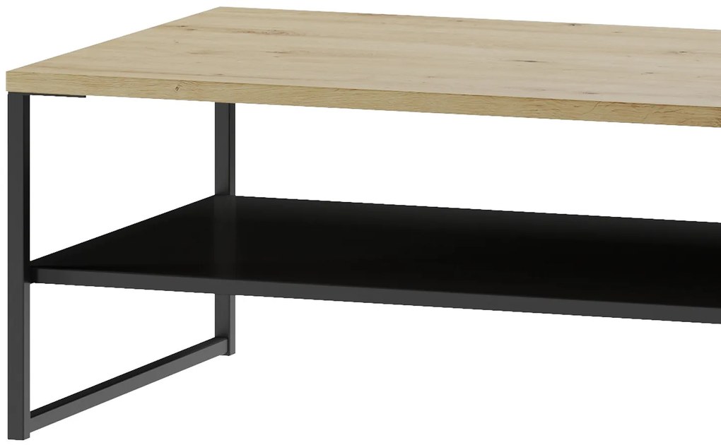 Konferenčný stolík Lucas II 41 120 cm dub Artisan/čierny