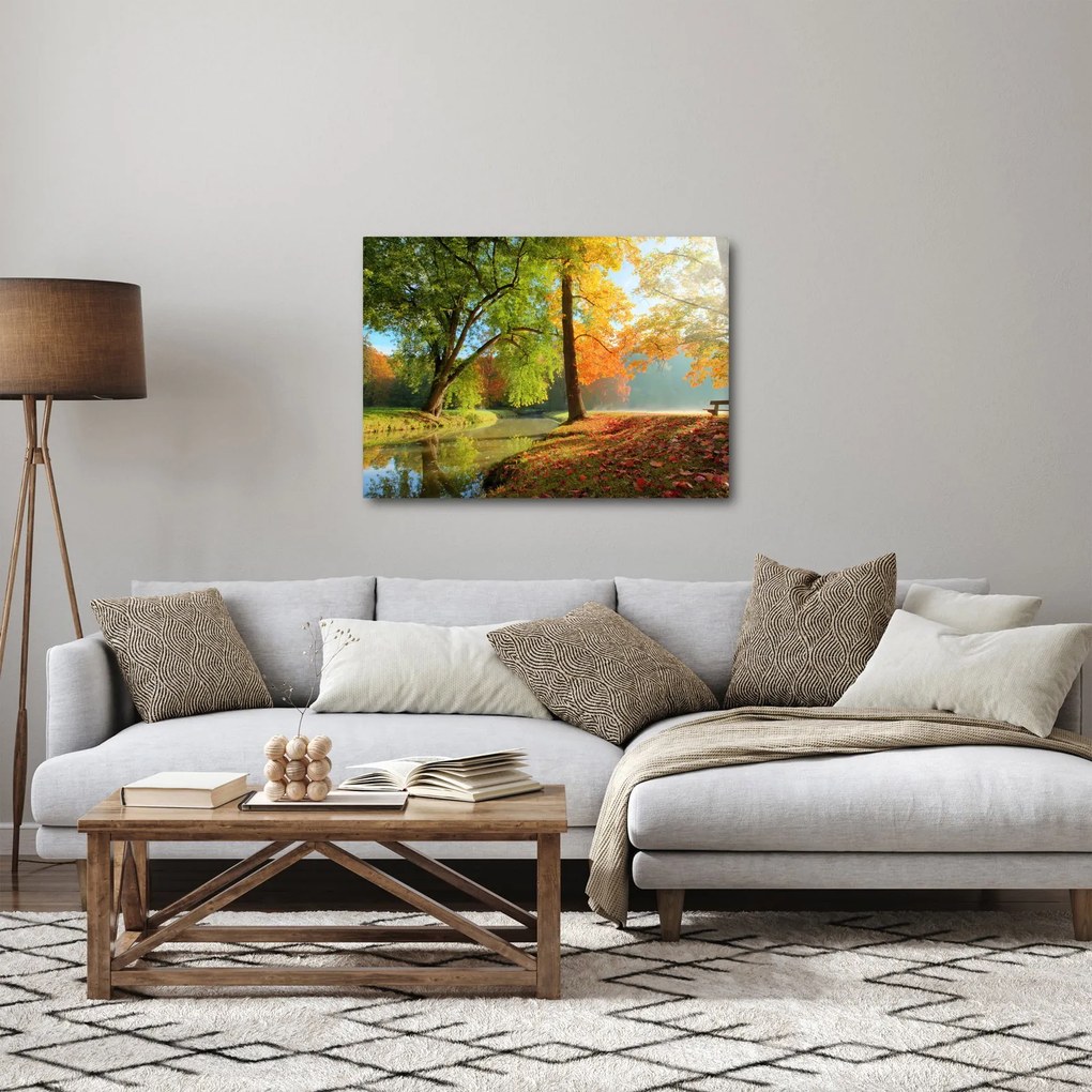 Obraz - Pokojná jesenná krajina (70x50 cm)