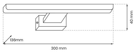 LED Obrazové svietidlo PINTO LED/7W/230V zlatá