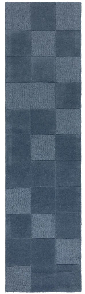 Behúň Moderno Checkerboard Blue, 60x230, modrá, chodba / predsieň, Flair Rugs
