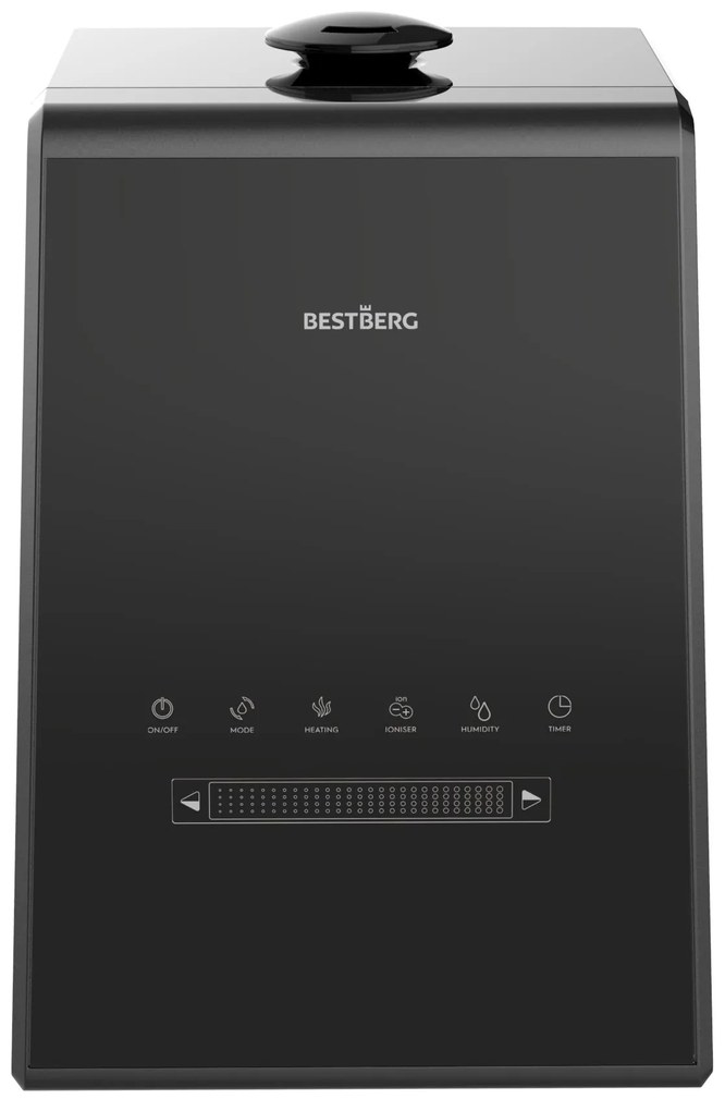 Plazmový zvlhčovač vzduchu s ionizátorom BestBerg BBAH-11B / 110 W / 5,3 l / 450 ml/h / čierna