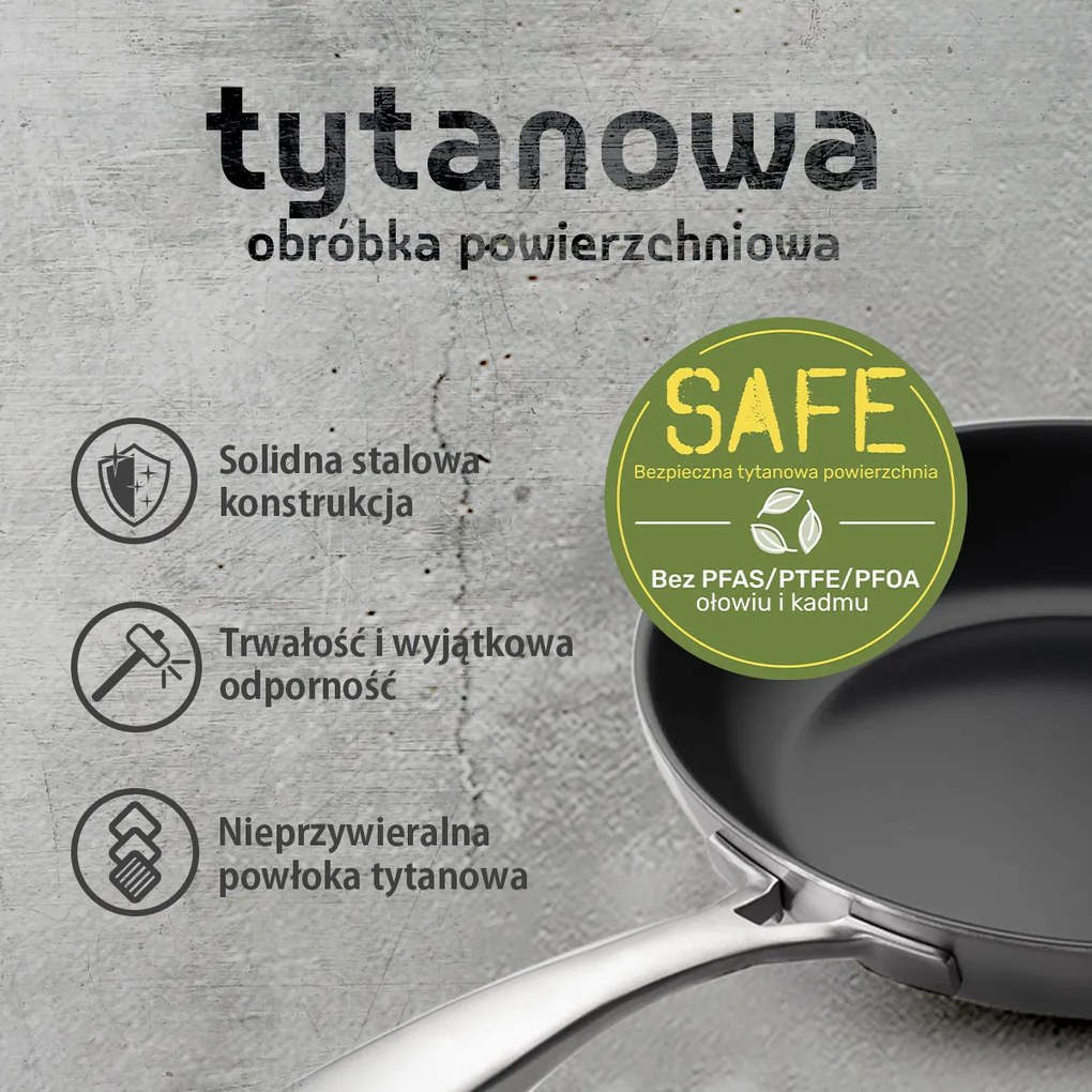Panvica s titánovým povrchom Ø 28 cm H: 5.5 cm — Sirius Terra Multi-layer Lunasol - 601207