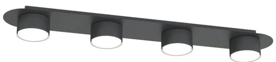 Stropné svietidlo DIAZ 4xGX53/12W/230V čierna