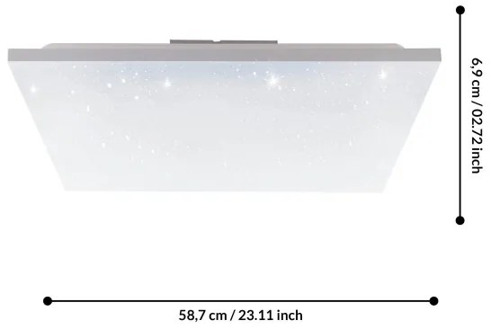 Eglo 75618 - LED Prisadený panel CALEMAR-S LED/32W/230V 4000K 60x60 cm