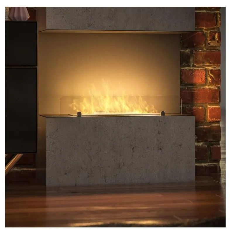 InFire - Vstavaný BIO krb 80x45 cm 3kW čierna