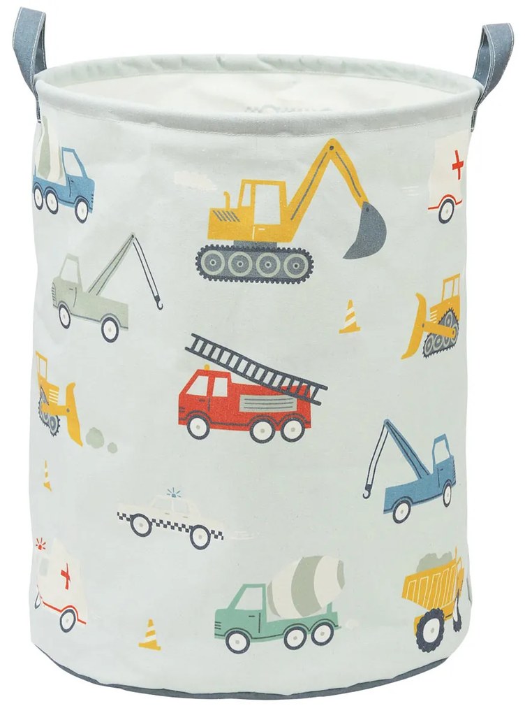 A Little Lovely Company - úložný kôš na hračky - vozidlá
