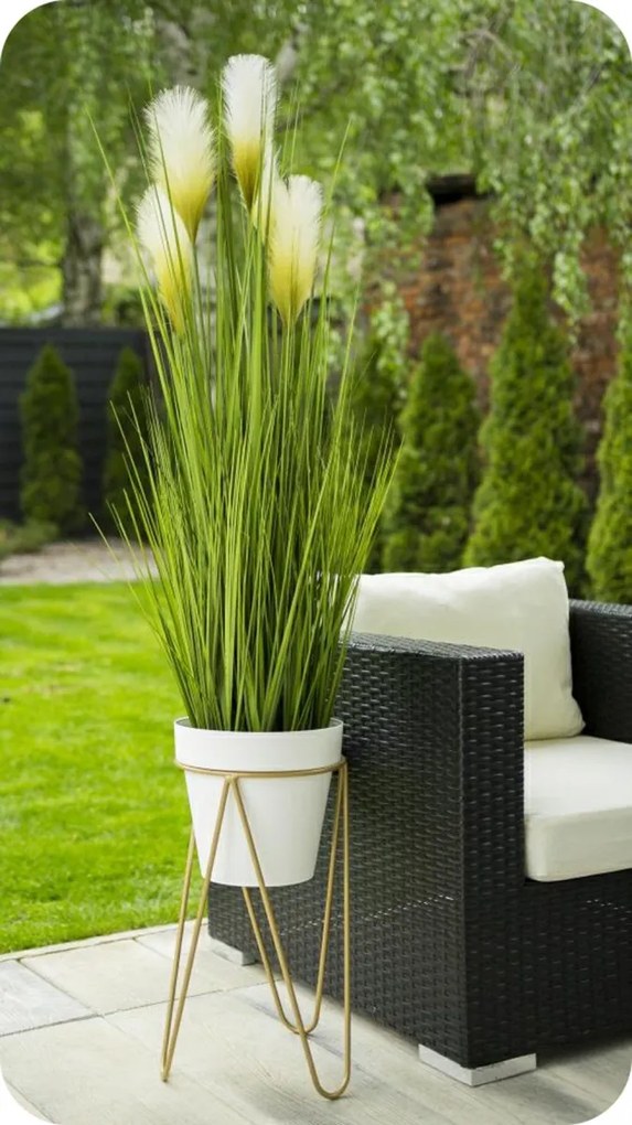 Stojan na kvety Loft 50 cm zlatý