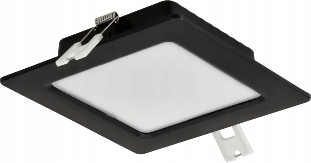 LED panelové stropné svietidlo do zapustenej montáže 6W, zapustené, čierne štvorcové, 4000K