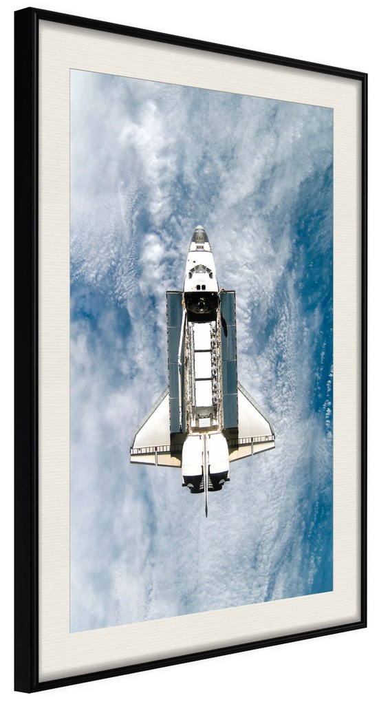 Artgeist Plagát - Space Shuttle [Poster] Veľkosť: 40x60, Verzia: Čierny rám