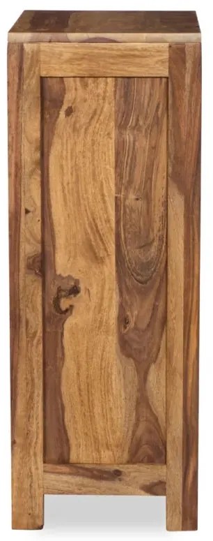 furniture-nabytek.cz - Masivní koupelnová skříňka pod umyvadlo Leeston z palisandru, lakovaná, hnědá – 42×30×80 cm