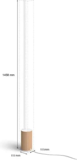 Philips - LED RGBW Stmievateľná stojacia lampa Hue SIGNE LED/29W/230V 2000-6500K