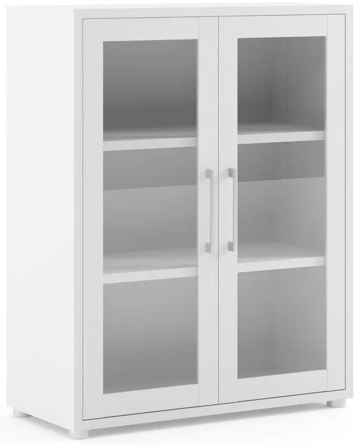 Biela modulárna knižnica 89x113 cm Prima – Tvilum