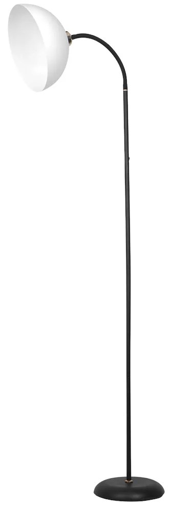 Stojacia lampa Zack, 1x biele PVC tienidlo, b