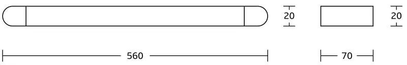 Mexen Adox, držiak na uteráky, čierna matná, 7018224-70