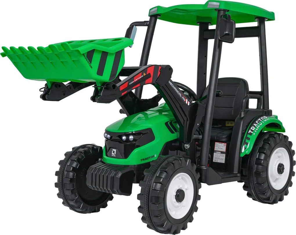 Ramiz MEGA Traktor D68 s prívesom zelený