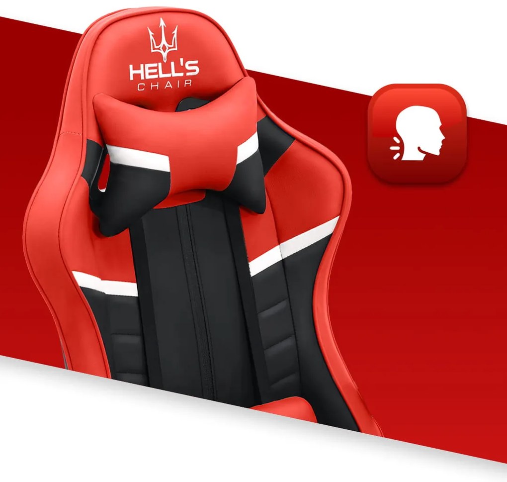 Herná stolička Hell's Chair HC-1004 RED